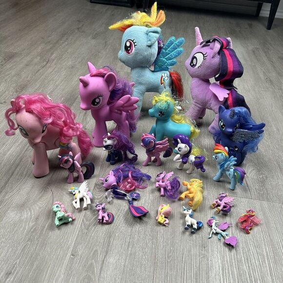 Hasbro Other - Hasbro My Little Pony Various Sz 2-11"Plush, Brushable & More Figures Lot of‎ 22